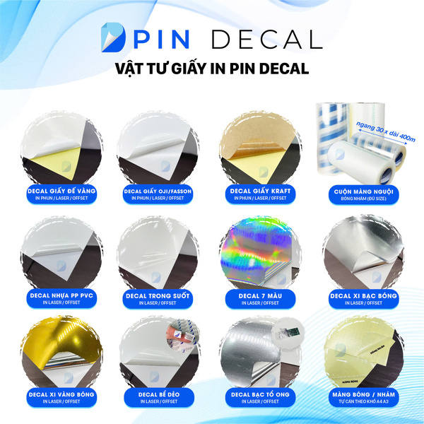 Vật tư giấy in decal